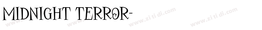 Midnight Terror字体转换